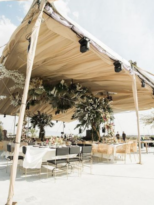 carpa 15x20m entelado Ivory